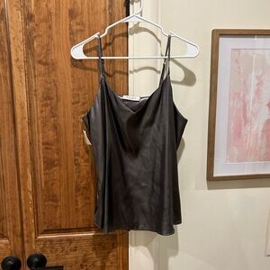 Lola and Sophie Gunmetal Foil Camisole